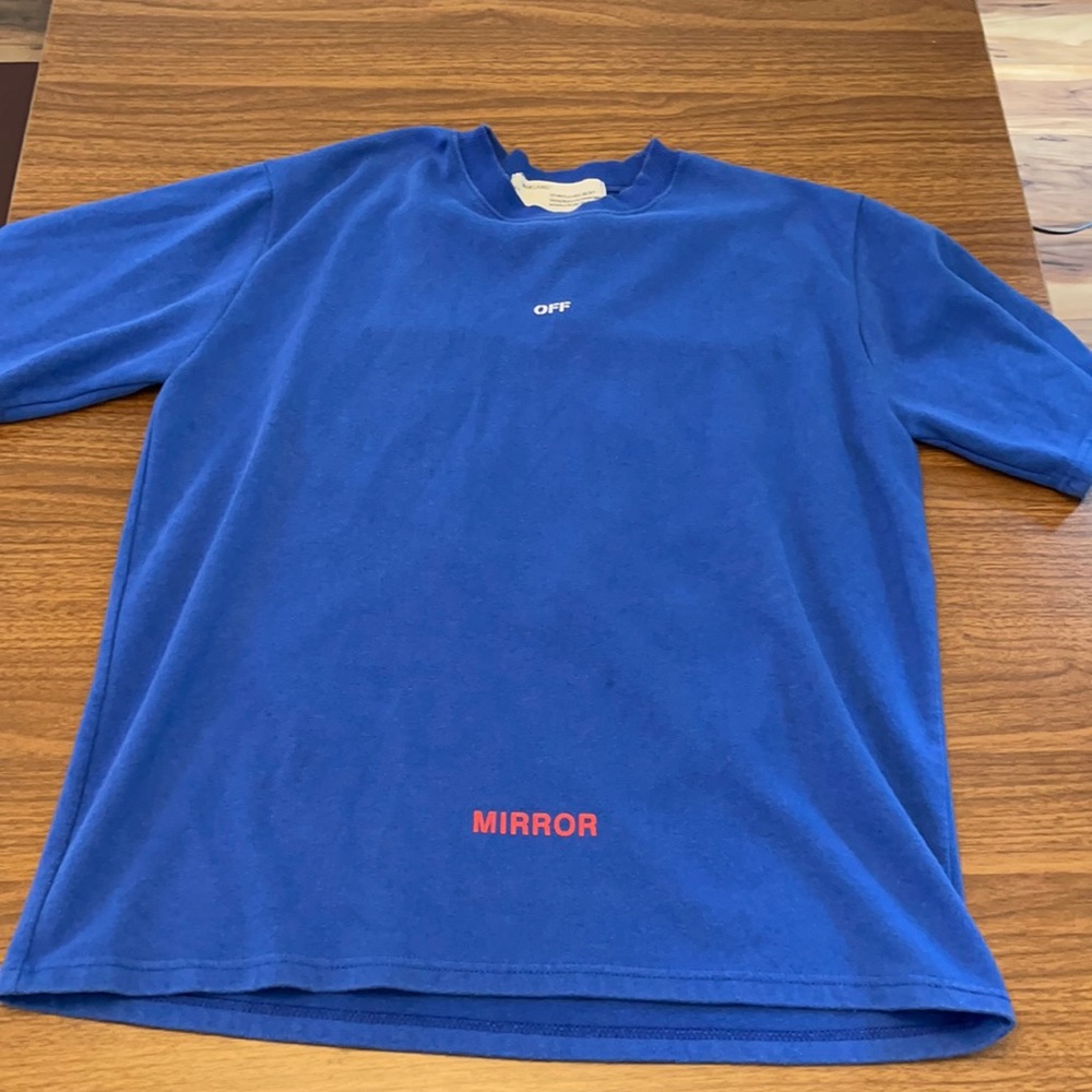 Off white blue t shirt